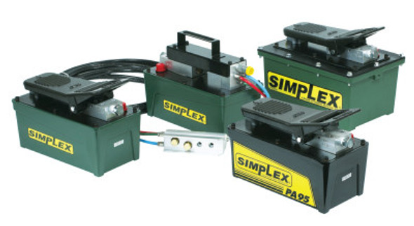 Simplex Air Powered Hydraulic Pumps, 230 cu in Useable Oil Cap Max, 60CFM at 10,000psi (1 EA/BOX)