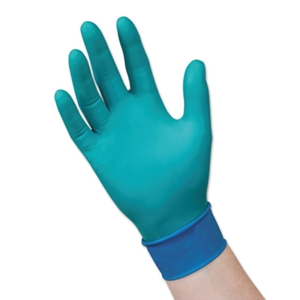 Chemical Resistant Nitrile/Neoprene Disposable Gloves, 7.8 mil Palm, Medium, Green (50 EA / DI)