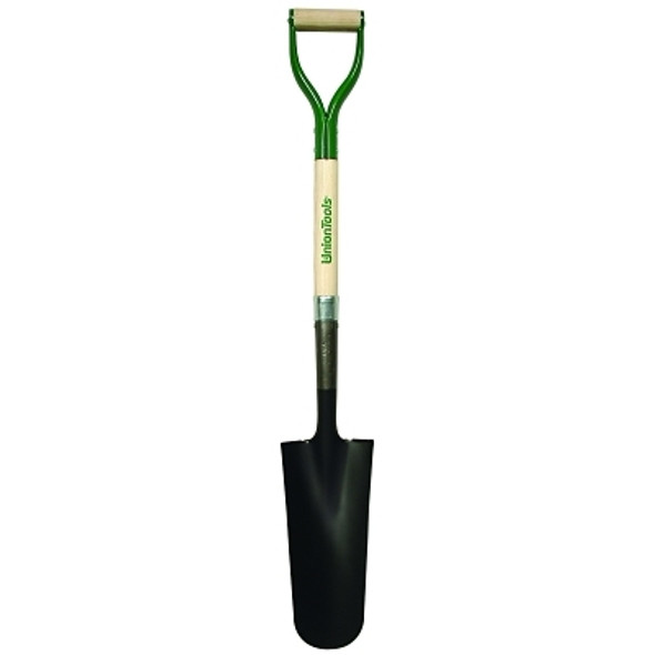 Drain & Post Spade, 16 inL x 7.75 in W Blade, Fiberglass D-Handle (1 EA)