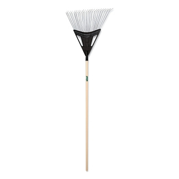 Lawn and Leaf Rake, 20 in Poly-Steel Blade, 48 in Hardwood Handle (1 EA)