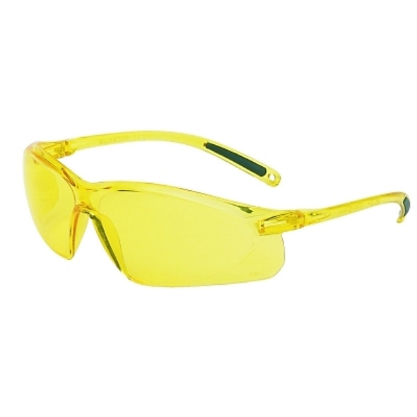 A700 Series Eyewear, Amber Lens, Polycarbonate, Hard Coat, Amber Frame (10 EA / PK)