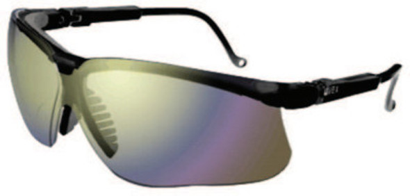 Genesis Eyewear, Mirror Lens, Polycarbonate, Ultra-dura, Black Frame (1 EA)