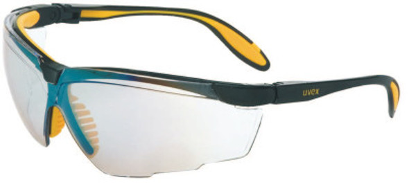 Genesis X2 Eyewear, SCT-Reflect 50 Lens, Ultra-dura, Black/Yellow Frame (10 EA / BX)