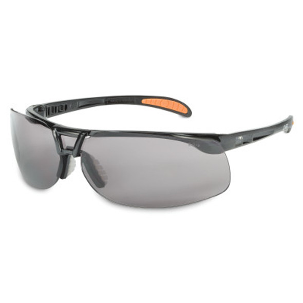 Honeywell Protg Eyewear, Gray Lens, Polycarbonate, UvextraAF, Metallic Black Frame (1 PR/BOX)