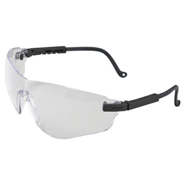 Falcon Eyewear, Clear Lens, Polycarbonate, Anti-Fog, Black Frame, Nylon (1 EA)