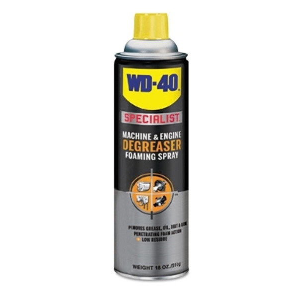 WD-40 Specialist Machine & Engine Degreaser, 18 oz, Aerosol Can, Unscented (4 EA / CA)