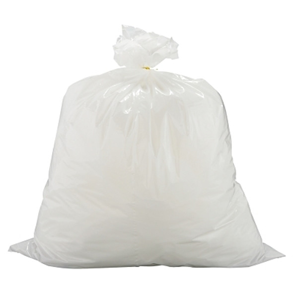 Warp Brothers FLEX-O-BAG Trash Can Liners and Contractor Bags, 13 gal, 1.25 mil, 24 in X 30 in, White, Extra-Strong Tall Kitchen Bag (150 EA / BX)