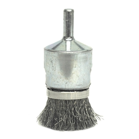 Weiler Banded Crimped Wire End Brushes, Stainless Steel, 20,000 rpm, 3/4" x 0.0104" (1 EA / EA)