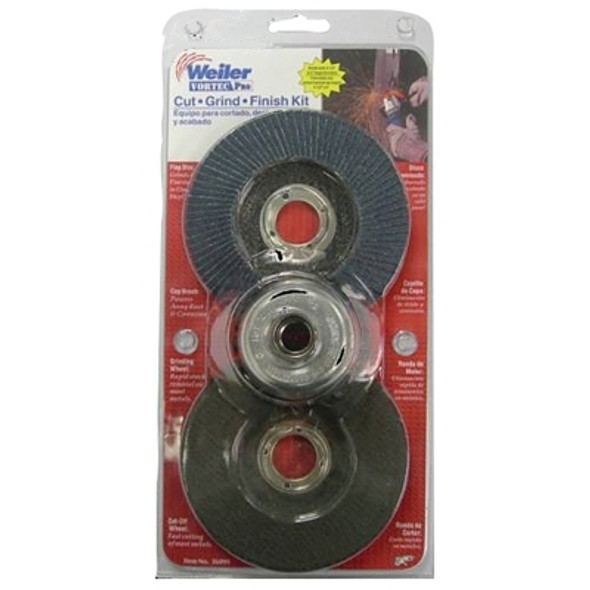 Weiler Vortec Pro Cut and Grind Finish Kit (5 EA / PK)