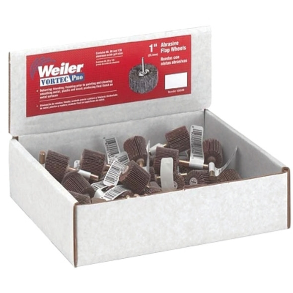 Weiler Abrasive Flap Wheel Countertop Displays, 1 in, Grit (1 EA / EA)