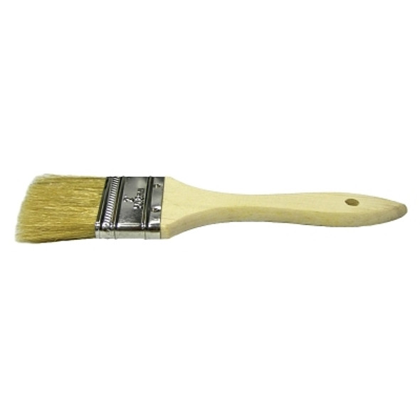 Weiler Chip & Oil Brushes,1 1/2 in wide,, 1 1/2 in trim, White China, Wood handle (24 EA / PK)