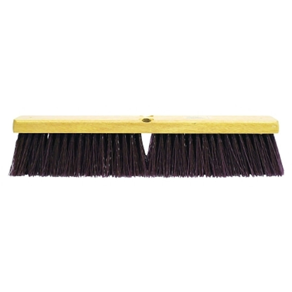 Weiler Garage Broom, 24 in Hardwood Block, 3-1/4 in Trim L, Polypropylene Fill (1 EA / EA)