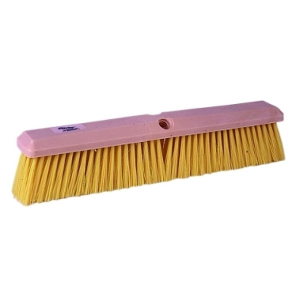 Weiler Perma-Sweep Floor Brushes, 18 in Foam Block, 3 in Trim, Yellow Polypropylene (1 EA / EA)