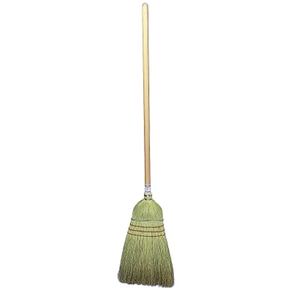 Weiler Upright & Whisk Broom, 18 in Trim L, Broom Corn/Rattan (6 EA / BDL)