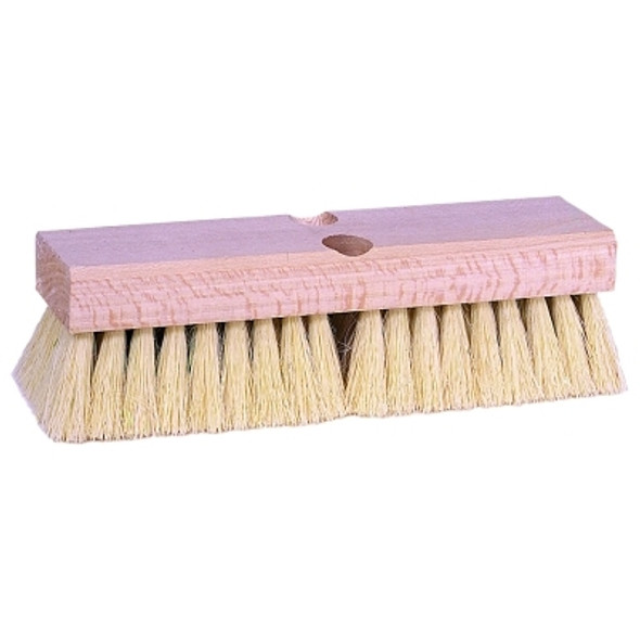 Weiler Deck Scrub Brush, 10 in Hardwood Block, 2 in Trim, Palmyra Fill (12 EA / CTN)