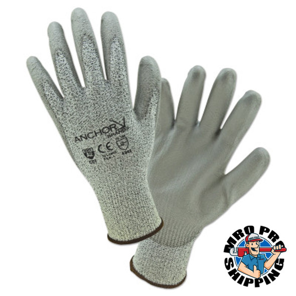 Micro-Foam Nitrile Dipped Coated Gloves, Large, Black/Gray (12 PR / DZ)