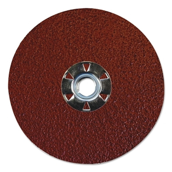 Weiler Tiger Aluminum Resin Fiber Discs, 5 in Dia, 5/8 Arbor, 50 Grit, Aluminum Oxide (25 EA / BX)