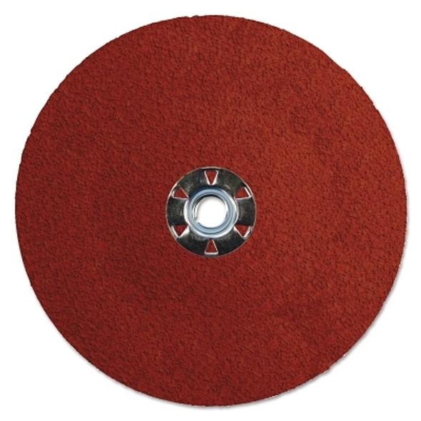 Weiler Tiger Ceramic Resin Fiber Discs, 7 in Dia, 5/8 Arbor, 24 Grit, Ceramic (25 EA / BX)