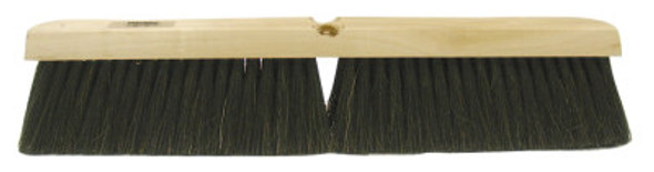 Weiler Horsehair/Polystyrene/Polypropylene Medium Sweep Brushes, 18 in, 3 in Trim L, BK (1 EA/EA)