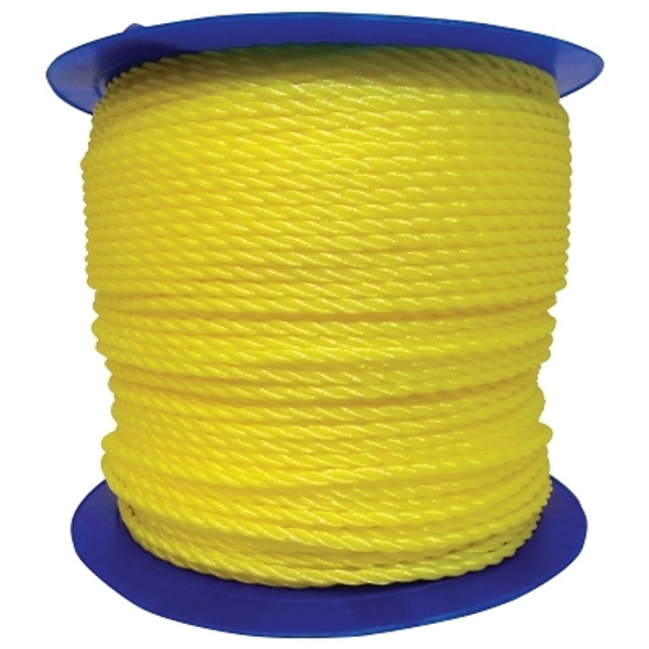 Orion Ropeworks Monofilament Twisted Poly Ropes, 1,200 ft, Polypropylene, Yellow (1 EA / EA)