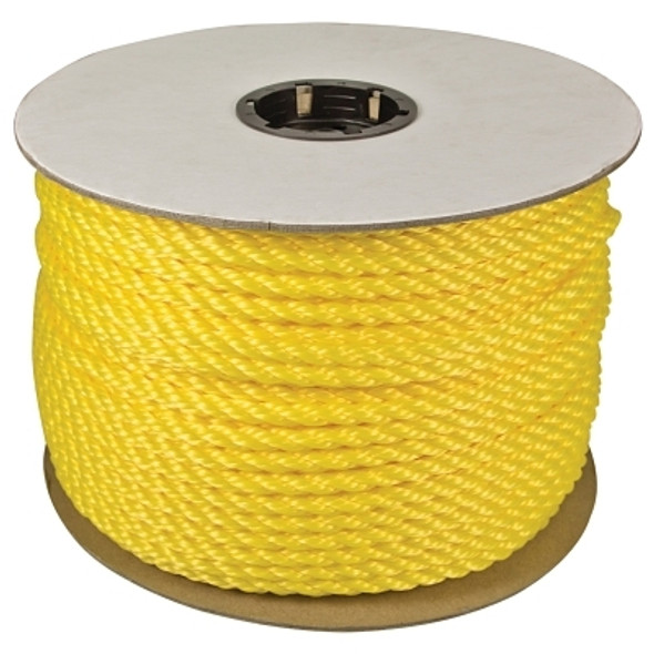Orion Ropeworks Polypropylene Ropes, 1,632 lb Cap., 600 ft, Polypropylene, Yellow (1 EA / EA)