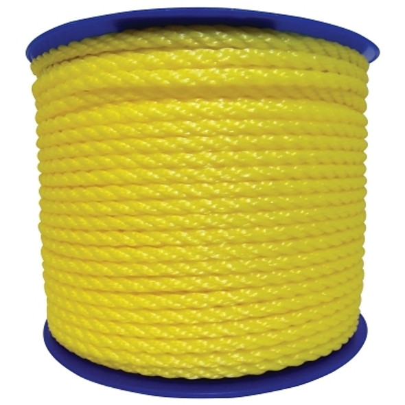 Orion Ropeworks Monofilament Twisted Poly Ropes, 2,168 lb Cap., 600 ft, Polypropylene, Yellow (1 EA / EA)