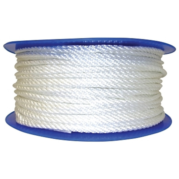 Orion Ropeworks Twisted Nylon Ropes, 1/4 in x 600 ft, Nylon, White (1 EA / EA)