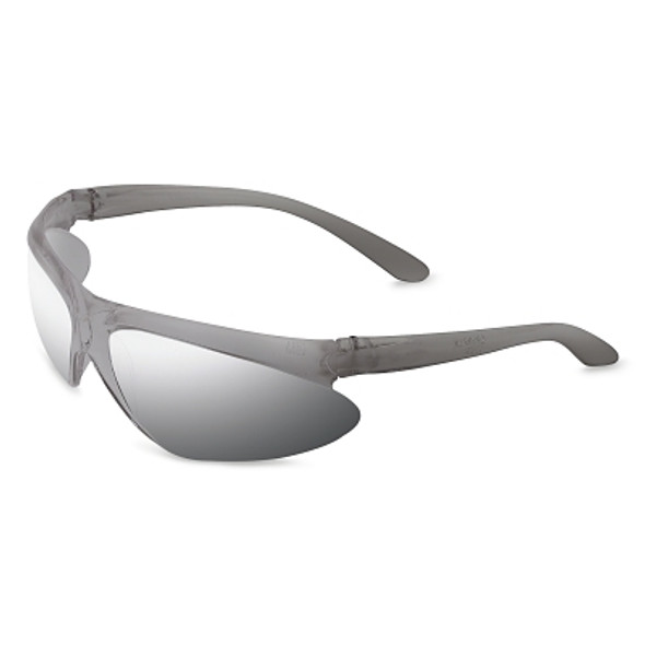 A400 Series Eyewear, Silver Mirror Lens, Polycarbonate, Hard Coat, Gray Frame (1 EA)