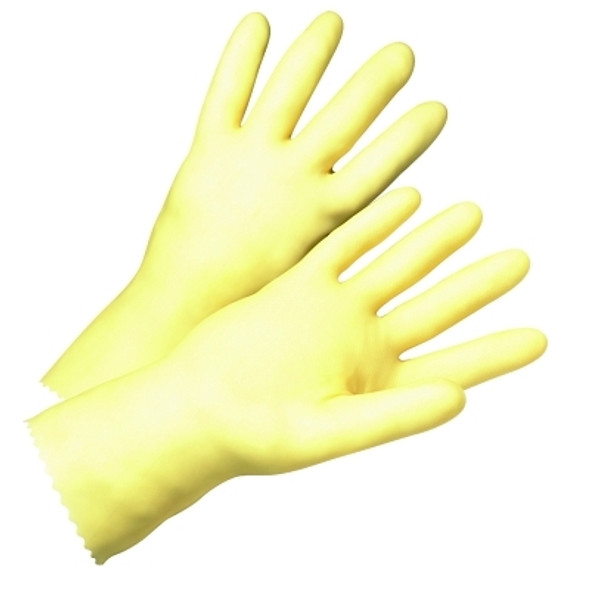 Unsupported Latex Gloves, 10, Latex, Amber (12 PR / DZ)