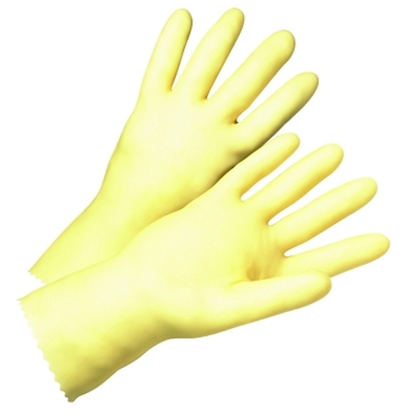 Unsupported Latex Gloves, 7, Latex, Amber (12 PR / DZ)
