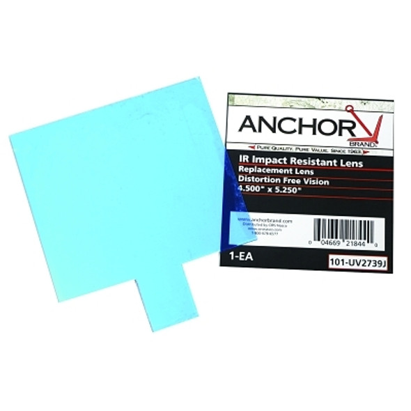 Anchor Brand Cover Lens, Jackson, Inside Cover Lens, 5 1/4 in x 4 1/2 in, 100% Polycarbonate (50 EA / BX)