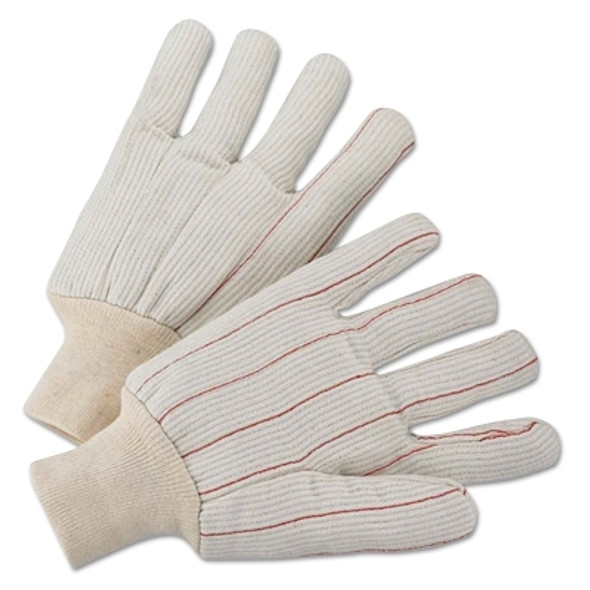 Corded Gloves, Large, Natural White (12 PR / DZ)