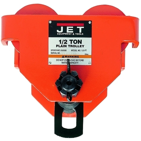 Jet PT Series Plain Trolley, 1/2 Ton, 2 1/2" - 8" Beam Width (1 EA / EA)