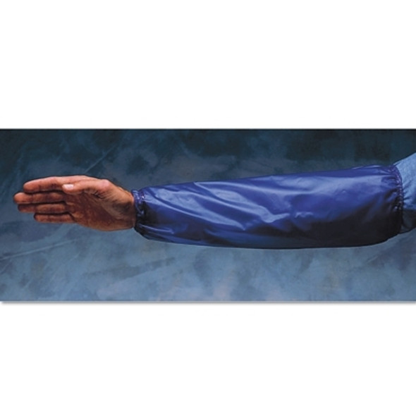 Arm Protection Sleeves, Elastic on Both Ends, One Size Fits Most, Blue/Clear (12 PR / DZ)