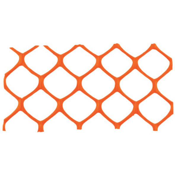 Mid-Grade Safety Fence, 4 ft x 50 ft, Polyethylene, Orange (1 EA)