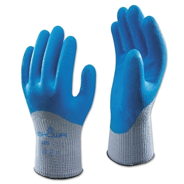 305 Latex Coated Gloves, X-Large, Blue/Gray (1 DZ / DZ)