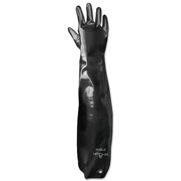Neoprene Shoulder Length Gloves, Black, Smooth, Large (1 PR / PR)