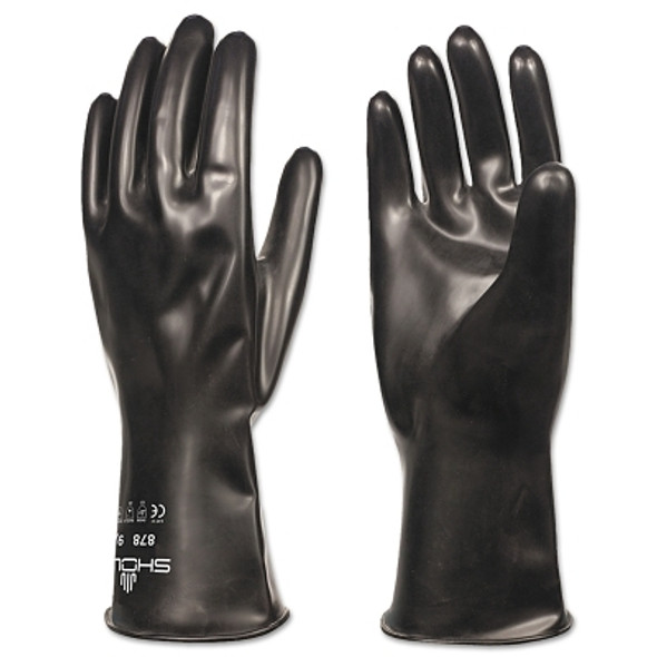Butyl Chemical-Resistant Gloves, Large, Black (1 PR / PR)