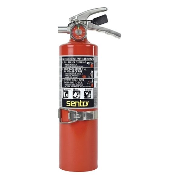 SENTRY Dry Chemical Hand Portable Extinguisher, Class ABC Fires, 2.5lb Cap. Wt. (1 EA)
