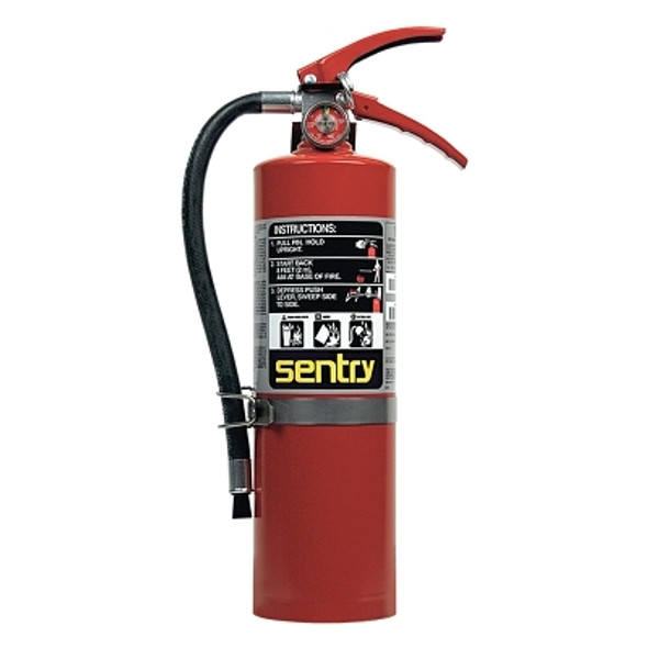 SENTRY Dry Chemical Hand Portable Extinguisher, w/Vehicle Bracket, ABC, 5 lb (1 EA)