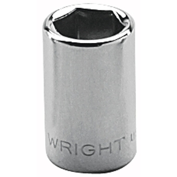 Wright Tool 1/4" Dr. Standard Sockets, 1/4 in Drive, 6 mm, 6 Points (1 EA / EA)