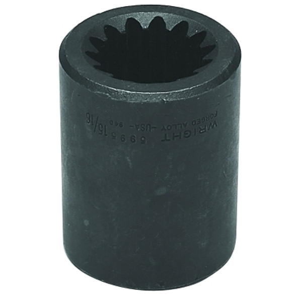 Wright Tool #5 Spline Drive Square Impact Sockets, #5 Spline, 15/16 in (square) (1 EA / EA)