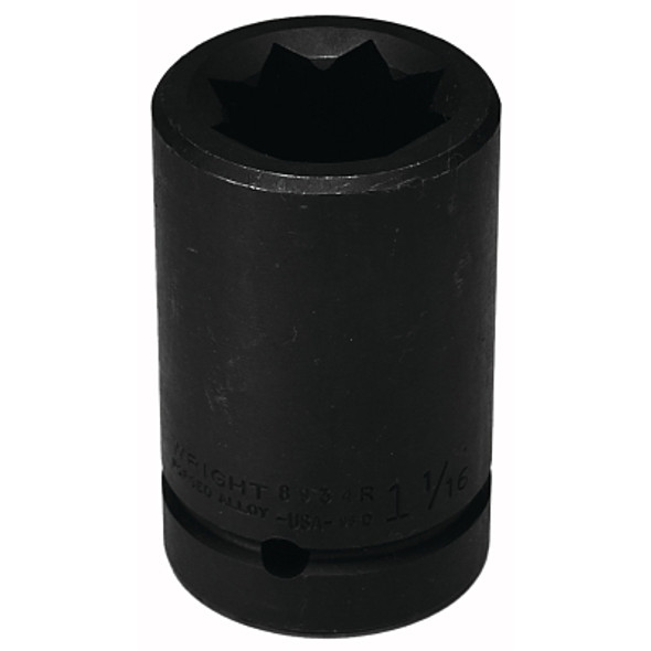 Wright Tool 8 Point Double Square Deep Impact Railroad Sockets, 1" Drive, 1 5/8", 8 Pt (1 EA / EA)