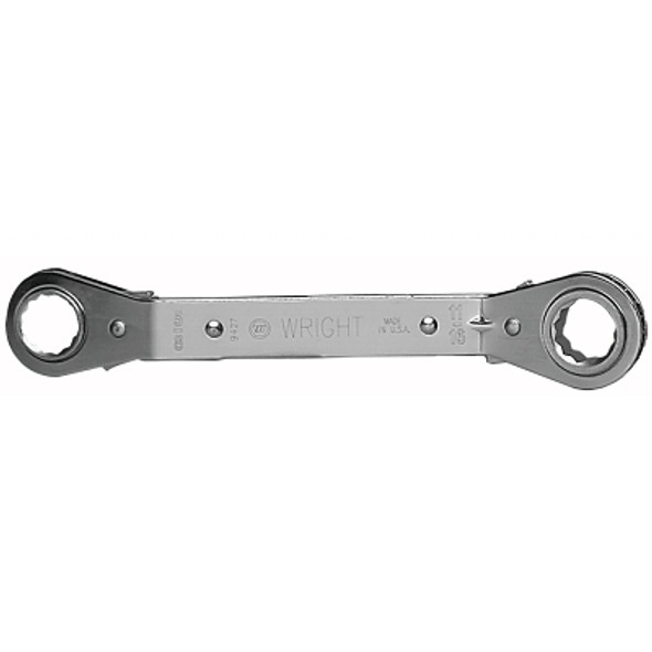 Wright Tool 12 Point Reversible Offset Ratcheting Box Wrench, 7/8-in x 25/32-in, 25° Box Side Angle (1 EA / EA)