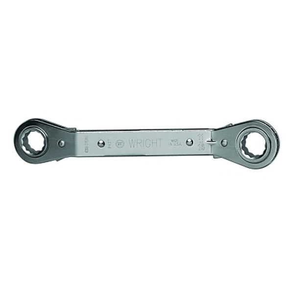 Wright Tool 12 Point Reversible Offset Ratcheting Box Wrench, 1-7/16-in x 1-9/32-in, 25° Box Side Angle (1 EA / EA)