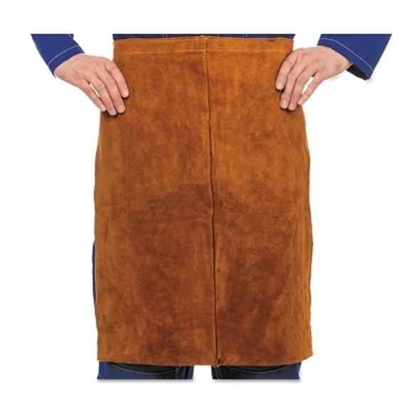 Premium Side Split Cowhide Leather Waist Apron, 24 in x 24 in, Lava Brown (1 EA)