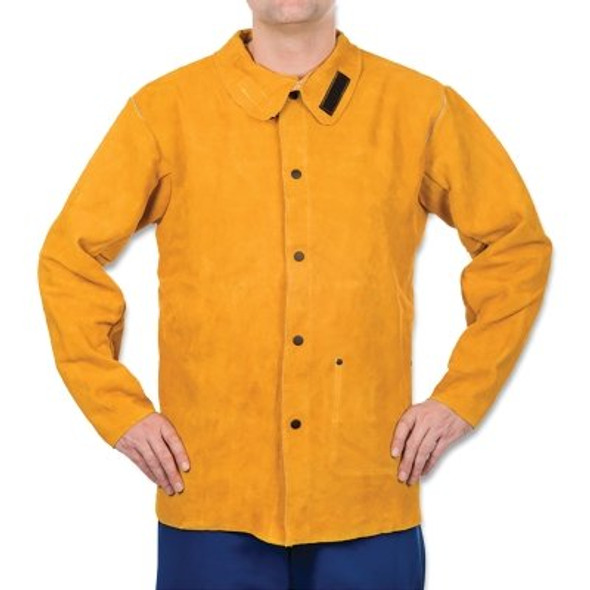 Golden Brown Leather Jacket, Split Cowhide, Small (1 EA)