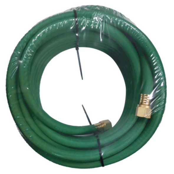 Grade R Single-Line Welding Hose, 1/2 in, 50 ft, CC Fittings, Oxygen, Green (1 EA)