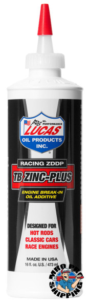 Lucas Oil Engine Break-In Oil Additive TB Zinc, 1 Pint (12 BTL / CS)