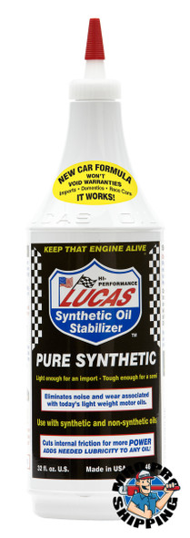 Lucas Oil Pure Synthetic Oil Stabilizer, 1 Quart (12 BTL / CS)